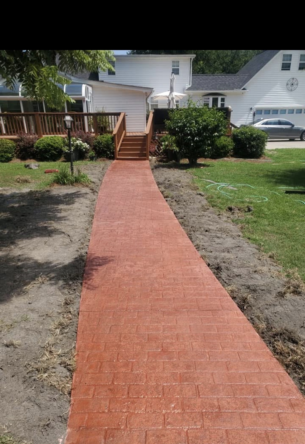 Stamped Front Walkway